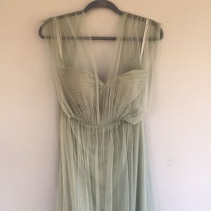 EUC Jenny Yoo Julia Sage Tulle Bridesmaids Dress
